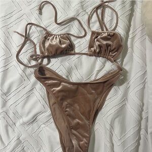 Kendall + Kylie velvet bikini